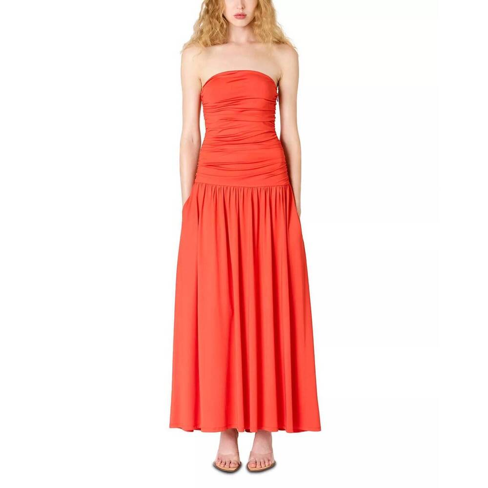 NEW NIA santal dress in coral